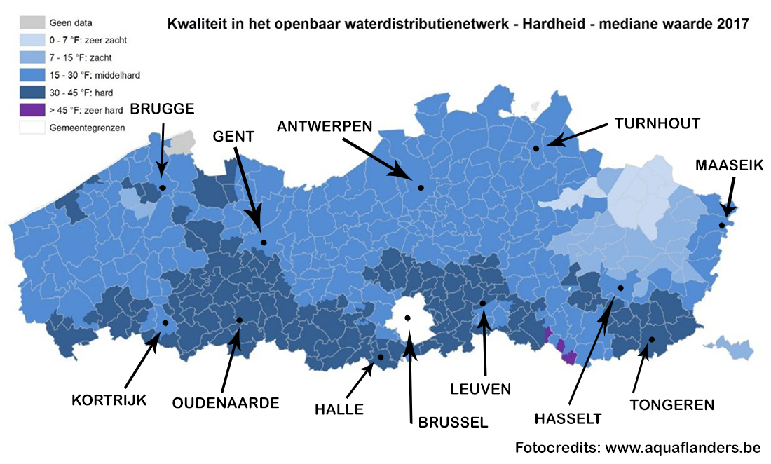 waterhardheid vlaanderen